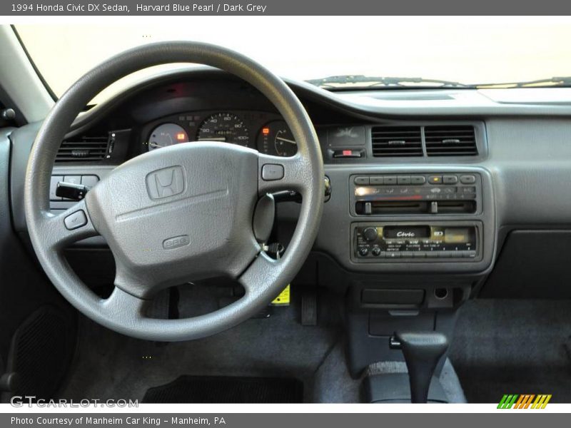 Harvard Blue Pearl / Dark Grey 1994 Honda Civic DX Sedan