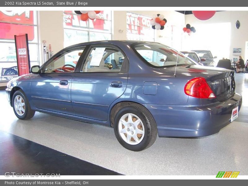 Slate Blue / Beige 2002 Kia Spectra LS Sedan