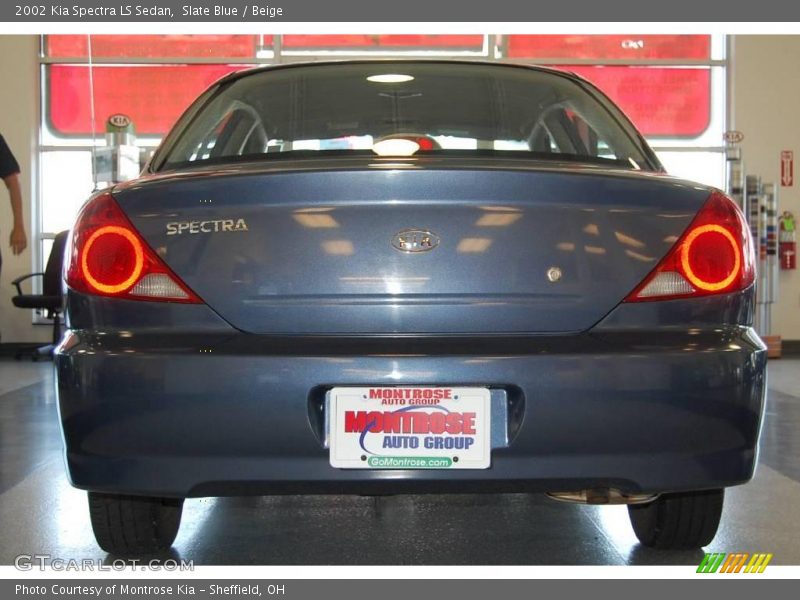 Slate Blue / Beige 2002 Kia Spectra LS Sedan