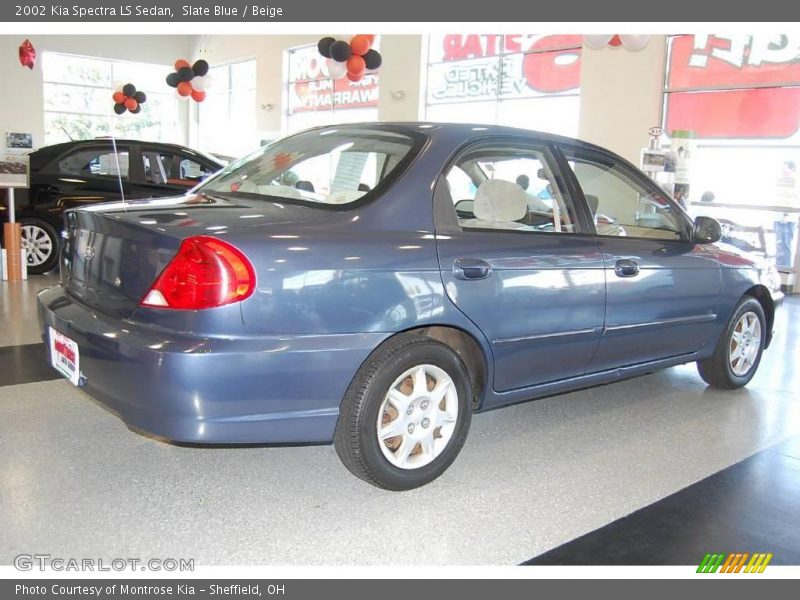 Slate Blue / Beige 2002 Kia Spectra LS Sedan