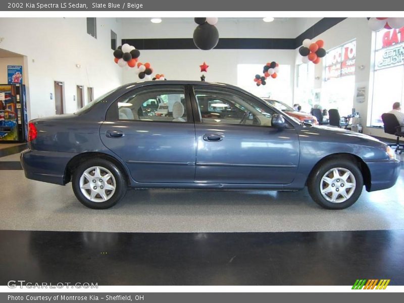 Slate Blue / Beige 2002 Kia Spectra LS Sedan