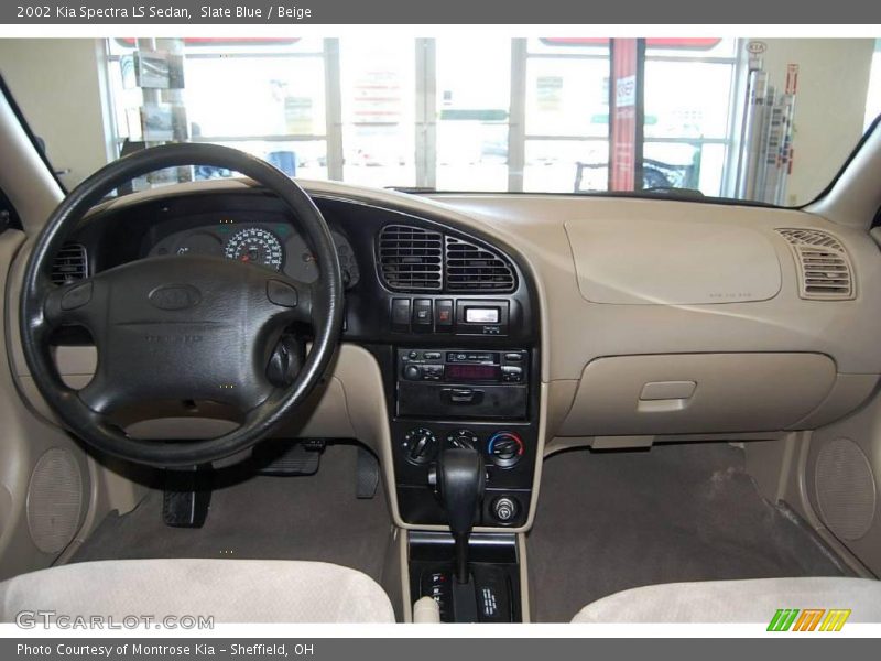 Slate Blue / Beige 2002 Kia Spectra LS Sedan