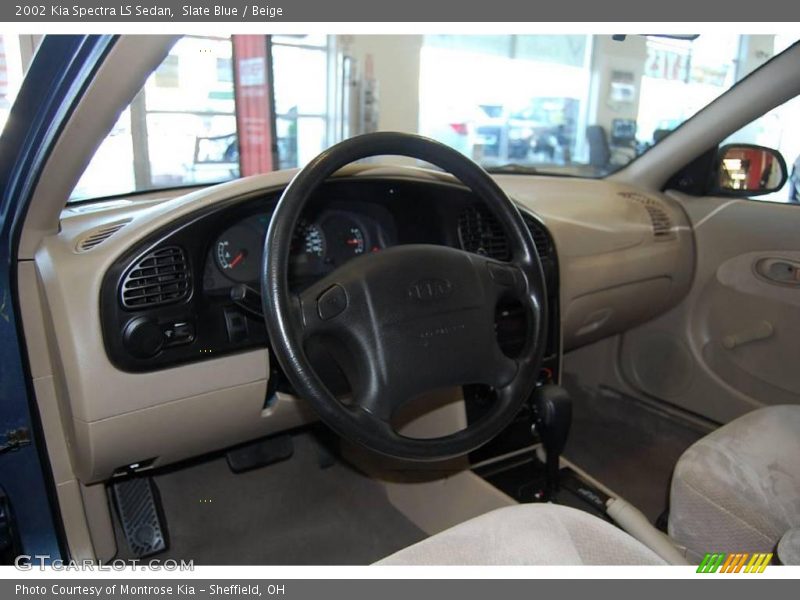 Slate Blue / Beige 2002 Kia Spectra LS Sedan