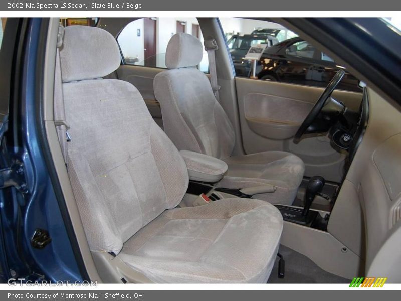 Slate Blue / Beige 2002 Kia Spectra LS Sedan