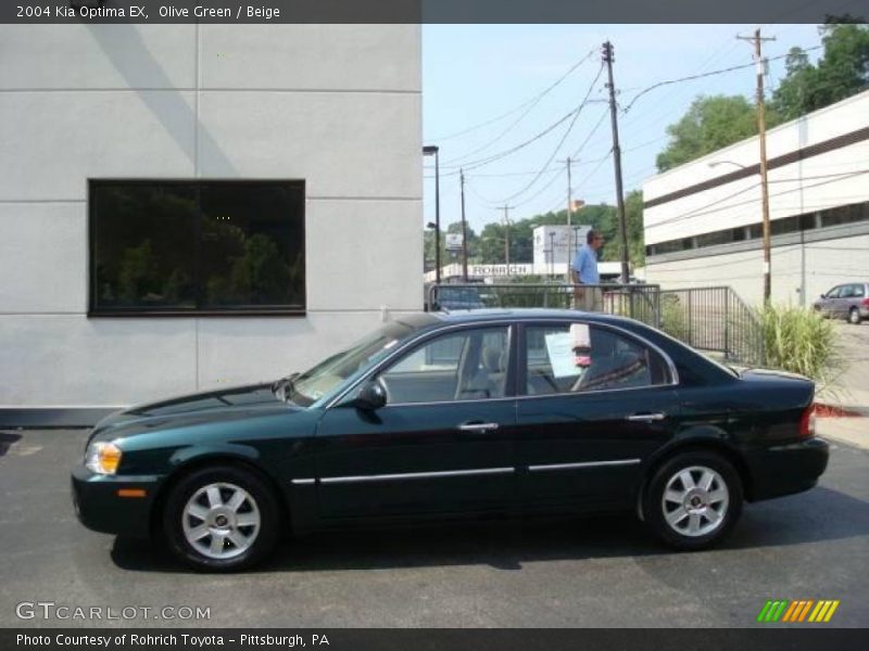 Olive Green / Beige 2004 Kia Optima EX
