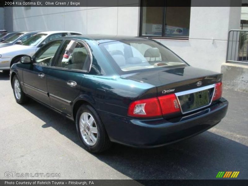 Olive Green / Beige 2004 Kia Optima EX