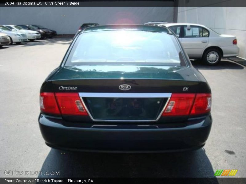 Olive Green / Beige 2004 Kia Optima EX