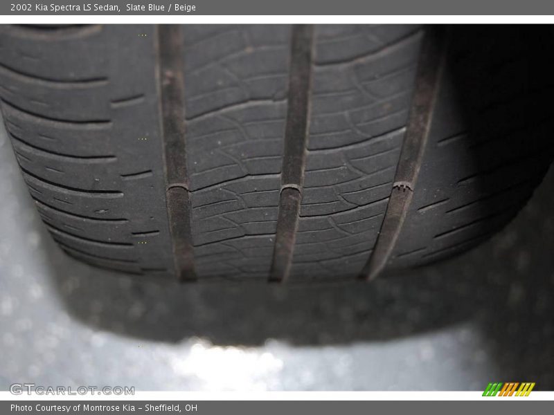 Slate Blue / Beige 2002 Kia Spectra LS Sedan