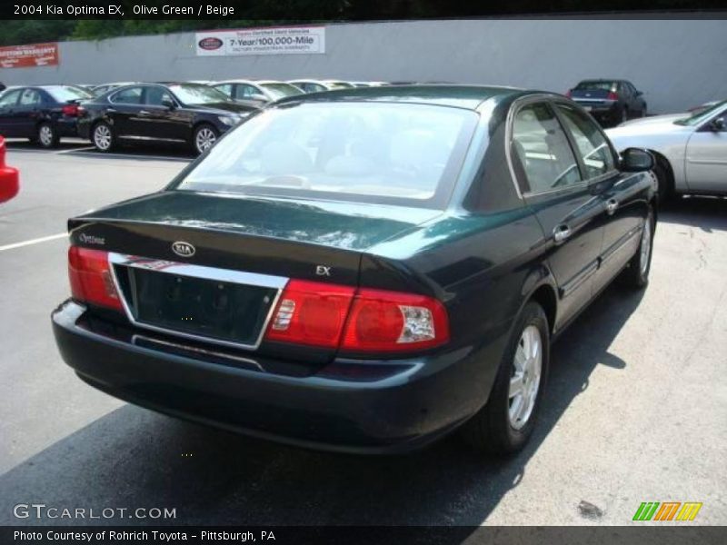 Olive Green / Beige 2004 Kia Optima EX