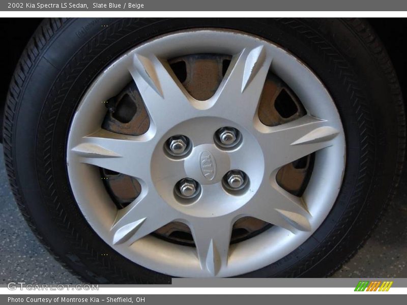 Slate Blue / Beige 2002 Kia Spectra LS Sedan