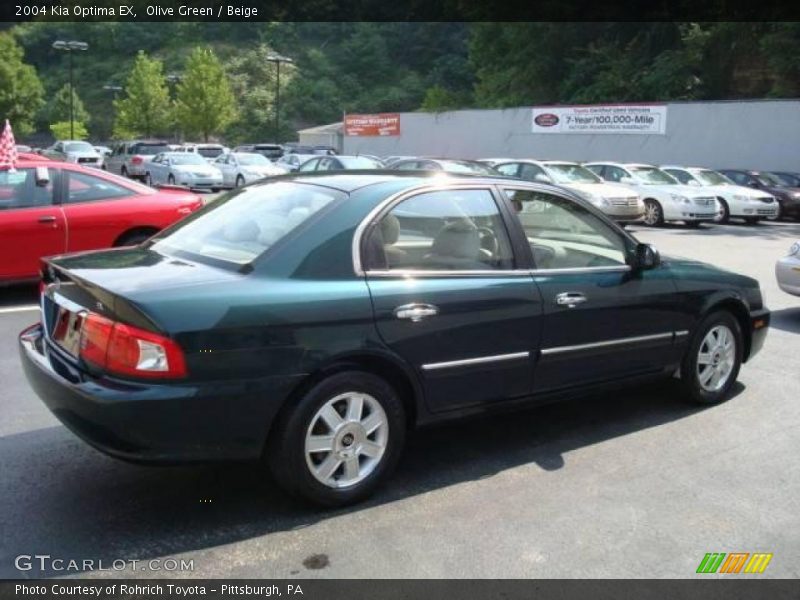 Olive Green / Beige 2004 Kia Optima EX