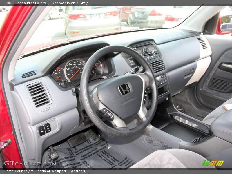 Redrock Pearl / Gray 2003 Honda Pilot EX 4WD