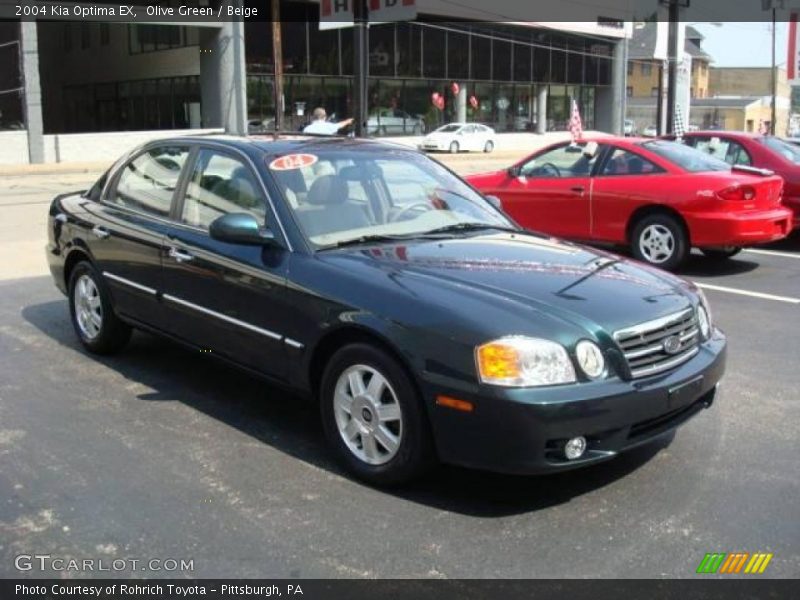 Olive Green / Beige 2004 Kia Optima EX