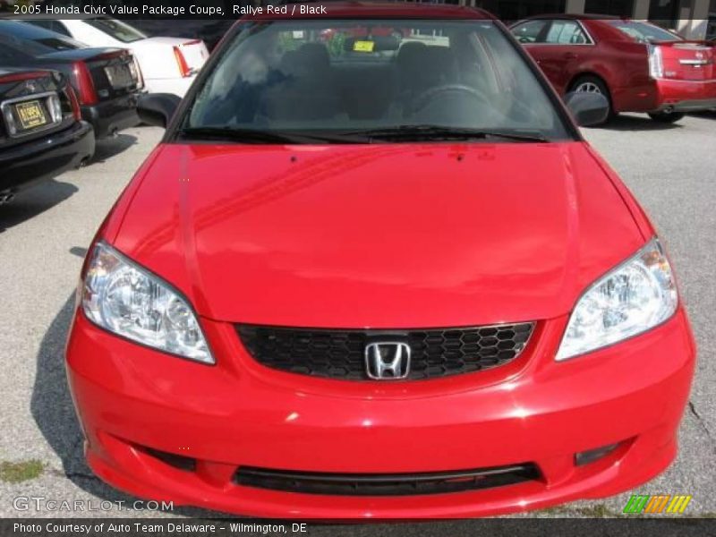 Rallye Red / Black 2005 Honda Civic Value Package Coupe