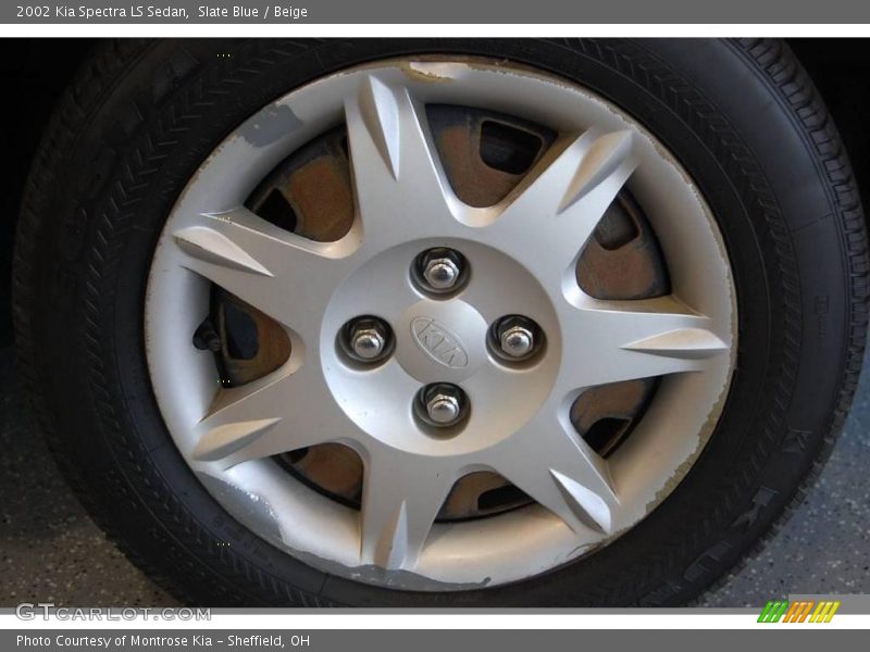 Slate Blue / Beige 2002 Kia Spectra LS Sedan