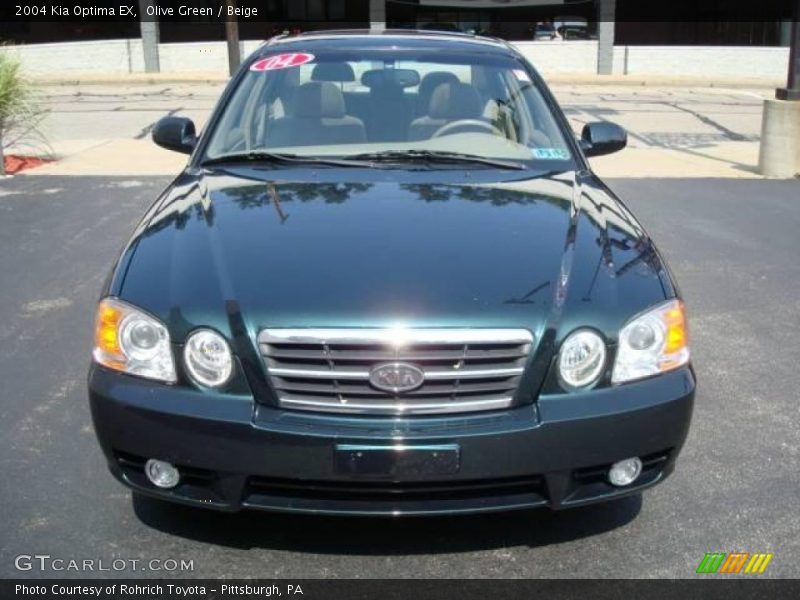 Olive Green / Beige 2004 Kia Optima EX
