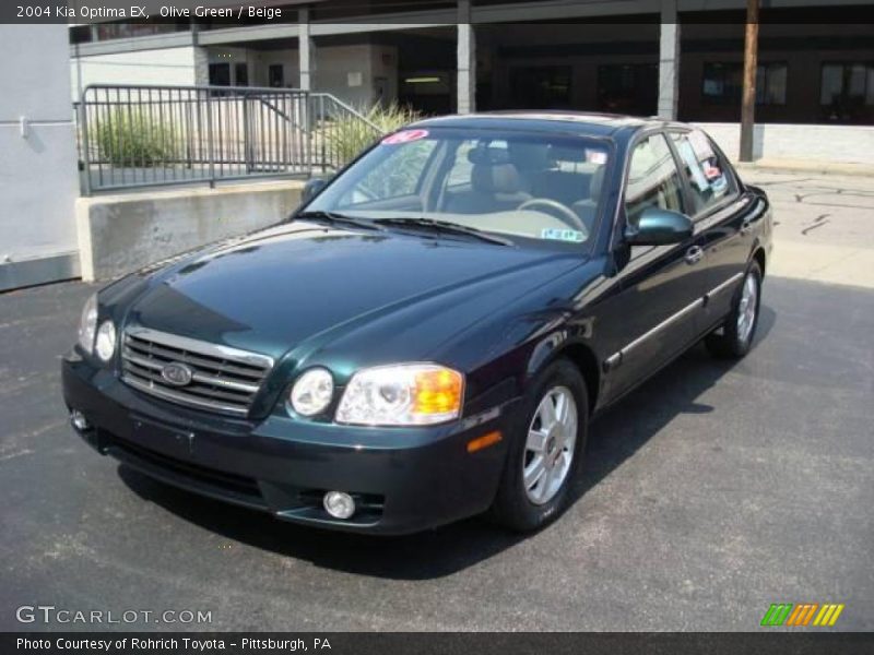 Olive Green / Beige 2004 Kia Optima EX