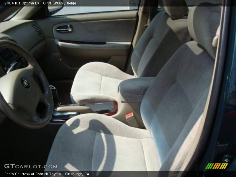 Olive Green / Beige 2004 Kia Optima EX
