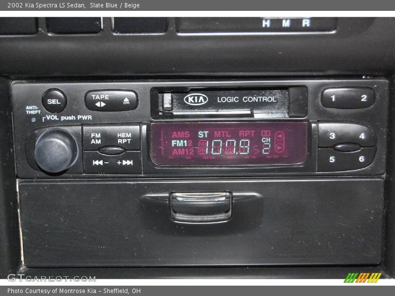 Slate Blue / Beige 2002 Kia Spectra LS Sedan
