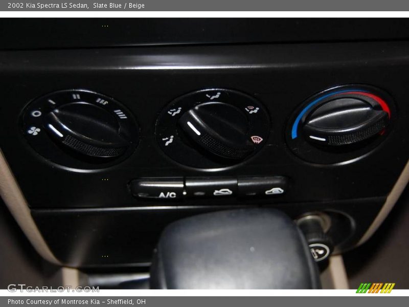 Slate Blue / Beige 2002 Kia Spectra LS Sedan