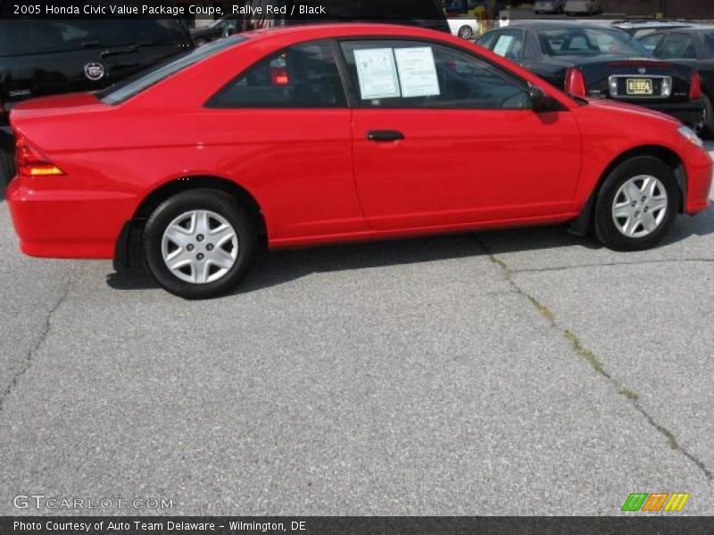 Rallye Red / Black 2005 Honda Civic Value Package Coupe