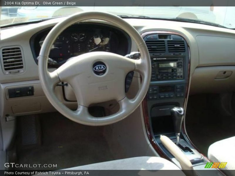 Olive Green / Beige 2004 Kia Optima EX