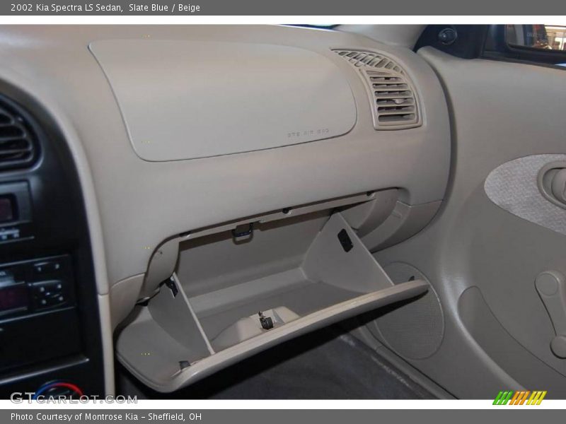 Slate Blue / Beige 2002 Kia Spectra LS Sedan