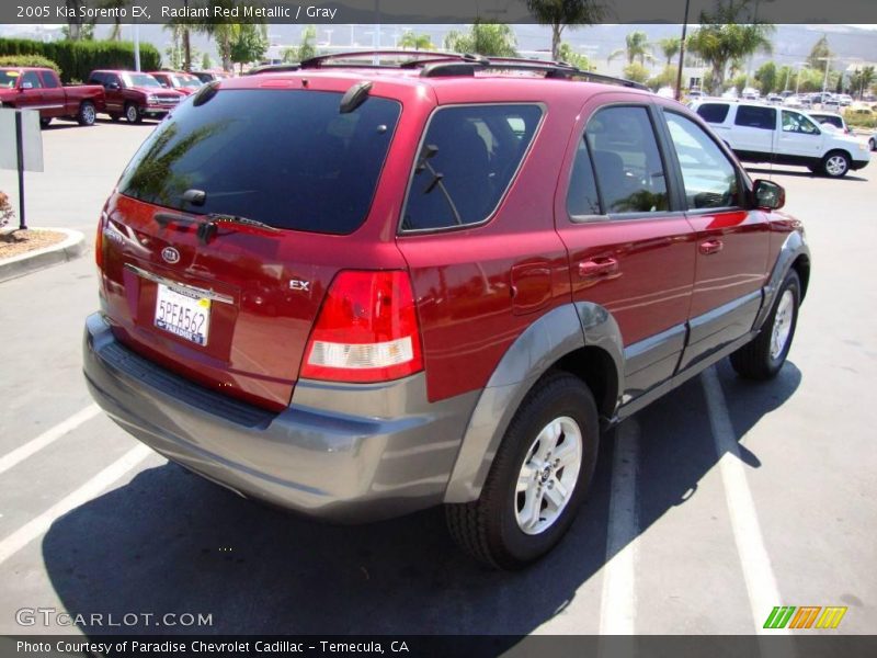 Radiant Red Metallic / Gray 2005 Kia Sorento EX