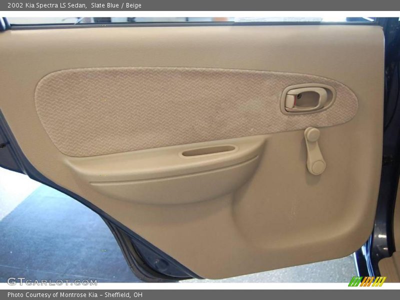 Slate Blue / Beige 2002 Kia Spectra LS Sedan