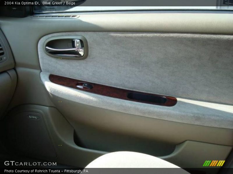 Olive Green / Beige 2004 Kia Optima EX