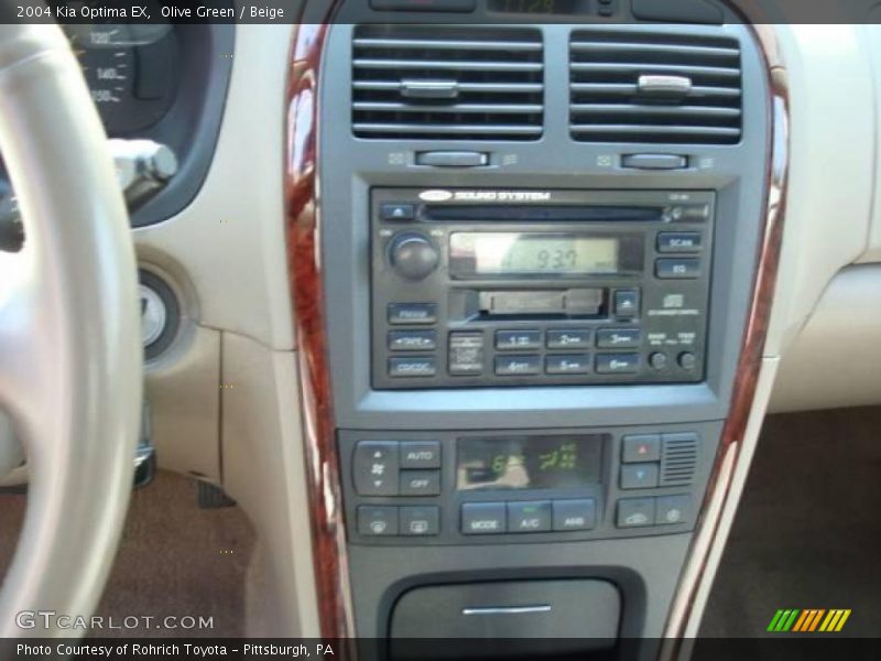 Olive Green / Beige 2004 Kia Optima EX