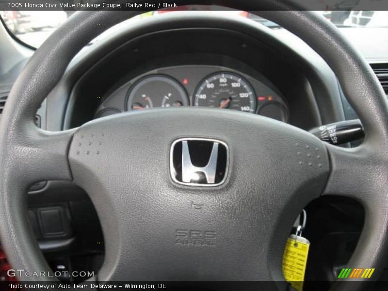 Rallye Red / Black 2005 Honda Civic Value Package Coupe
