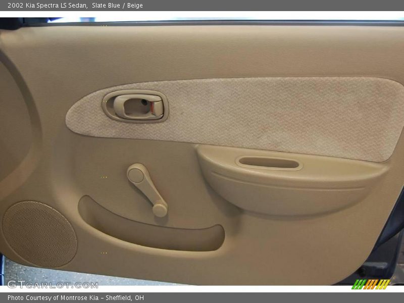 Slate Blue / Beige 2002 Kia Spectra LS Sedan