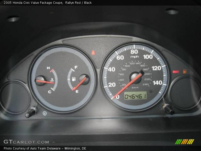 Rallye Red / Black 2005 Honda Civic Value Package Coupe