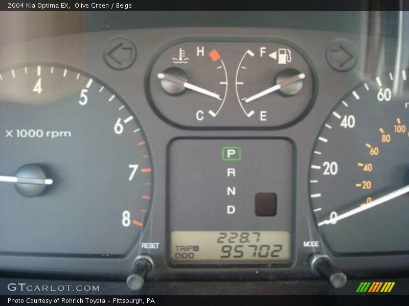 Olive Green / Beige 2004 Kia Optima EX