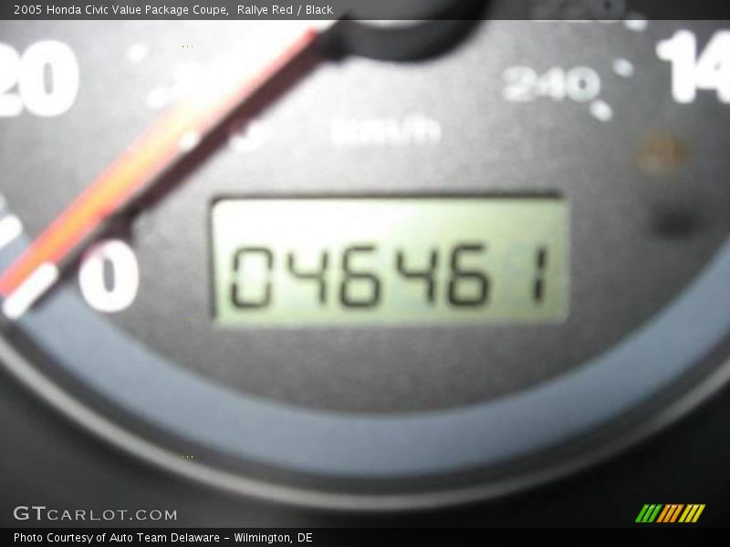 Rallye Red / Black 2005 Honda Civic Value Package Coupe