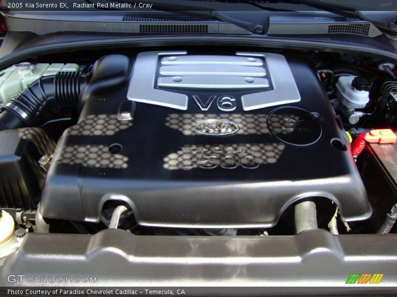 Radiant Red Metallic / Gray 2005 Kia Sorento EX
