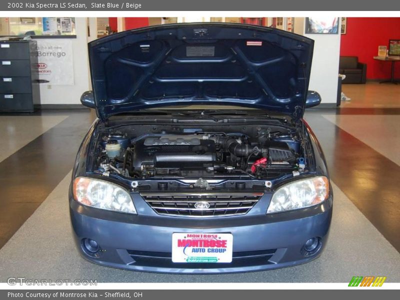Slate Blue / Beige 2002 Kia Spectra LS Sedan