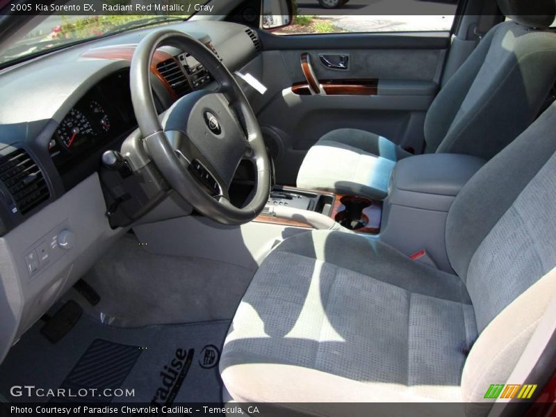 Radiant Red Metallic / Gray 2005 Kia Sorento EX