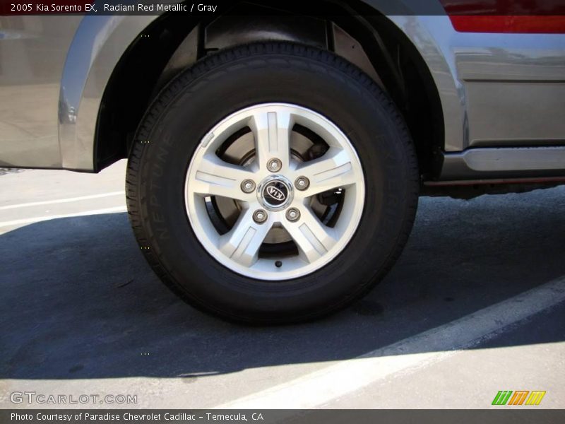 Radiant Red Metallic / Gray 2005 Kia Sorento EX