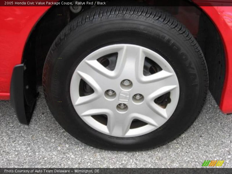 Rallye Red / Black 2005 Honda Civic Value Package Coupe