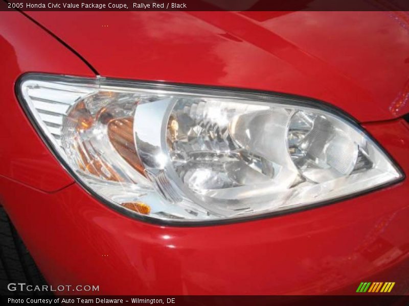 Rallye Red / Black 2005 Honda Civic Value Package Coupe