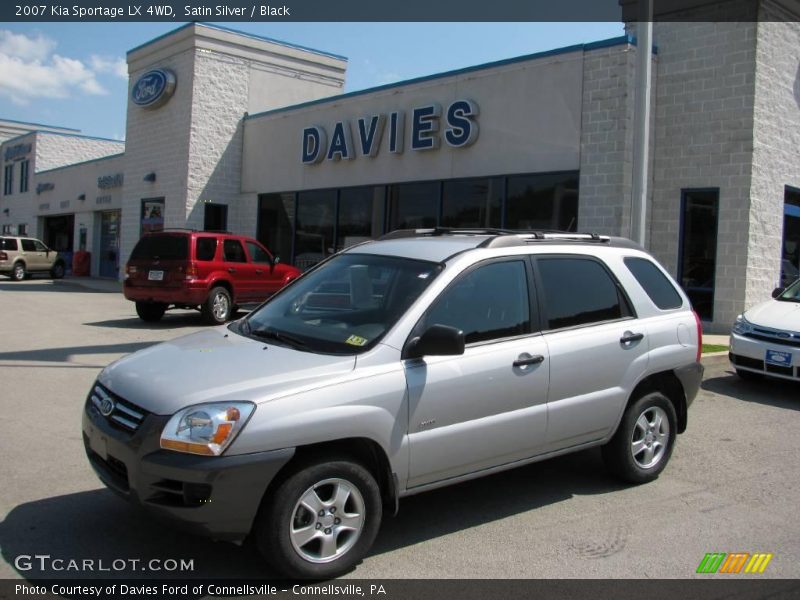 Satin Silver / Black 2007 Kia Sportage LX 4WD