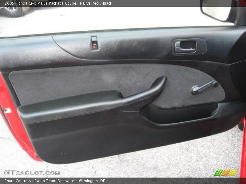 Rallye Red / Black 2005 Honda Civic Value Package Coupe