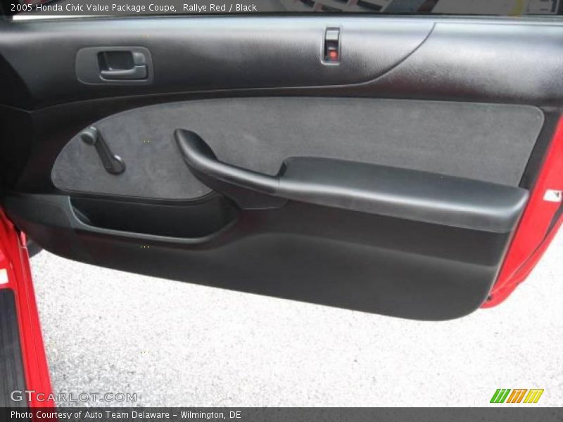 Rallye Red / Black 2005 Honda Civic Value Package Coupe