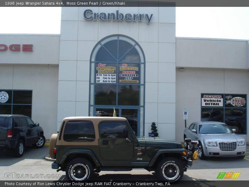 Moss Green Pearl / Green/Khaki 1998 Jeep Wrangler Sahara 4x4