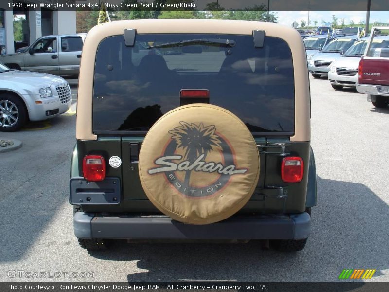 Moss Green Pearl / Green/Khaki 1998 Jeep Wrangler Sahara 4x4