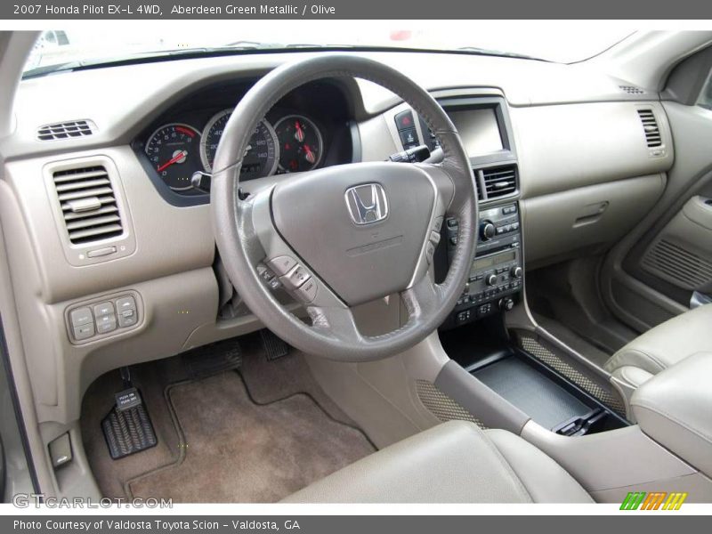 Aberdeen Green Metallic / Olive 2007 Honda Pilot EX-L 4WD