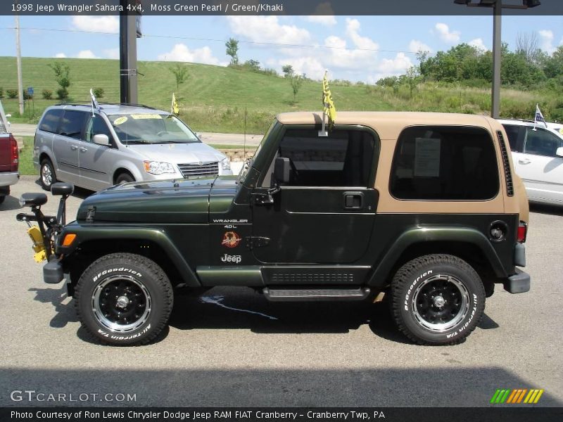 Moss Green Pearl / Green/Khaki 1998 Jeep Wrangler Sahara 4x4