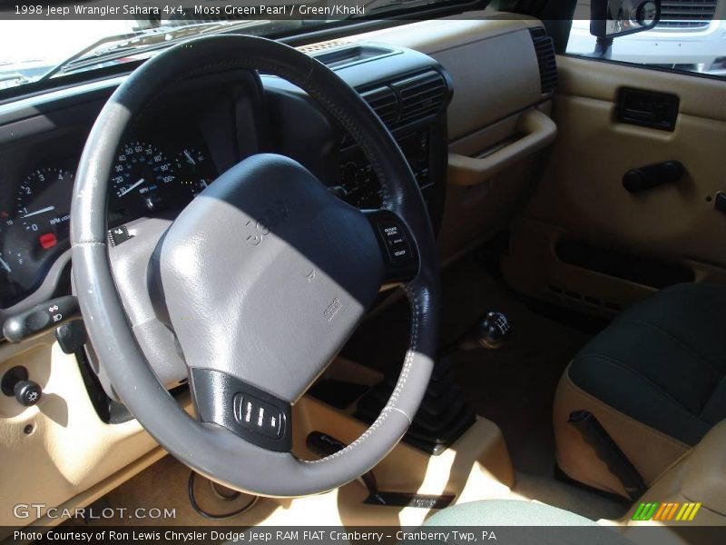 Moss Green Pearl / Green/Khaki 1998 Jeep Wrangler Sahara 4x4
